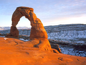 Delicate Arch in Arches National Park NPS Picture by Neal Herbert